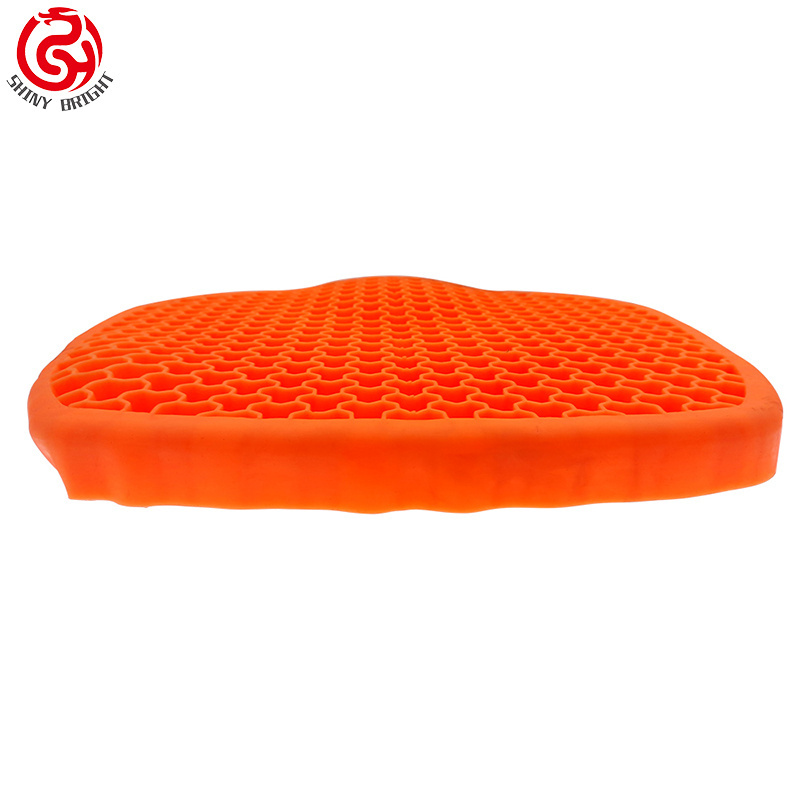 Gel Seat Cushion Double Thick TPE Cushion for Long Sitting with Non-Slip Cover Breathable Honeycomb Chair Pads