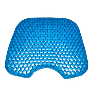 High Quality Office Cooling Gel silicone  Honeycomb Car Seat Cushion  with Out Cover Removable cooling gel car seat cushion