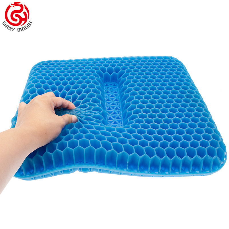 Gel Seat Cushion,Enhanced Office Chair Seat Cushion,Newest Modified Double Gel Honeycomb Design Thick Seat Cushion