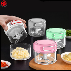 New double hand protector garlic Kitchen mini manual garlic rammer cutting vegetables and meat sharp tool