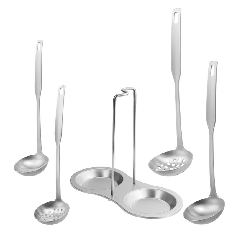 New Design Gold Stainless Steel Table Spoon Rack Metal Holder Silver Serving Kitchen Ladle Spoon Rest