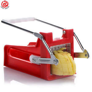 Multifunctional French Tools Potato Chip Chopper French Fry Cutter Veg Slicer Stainless Steel Manual Potato Cutter Potato Slicer