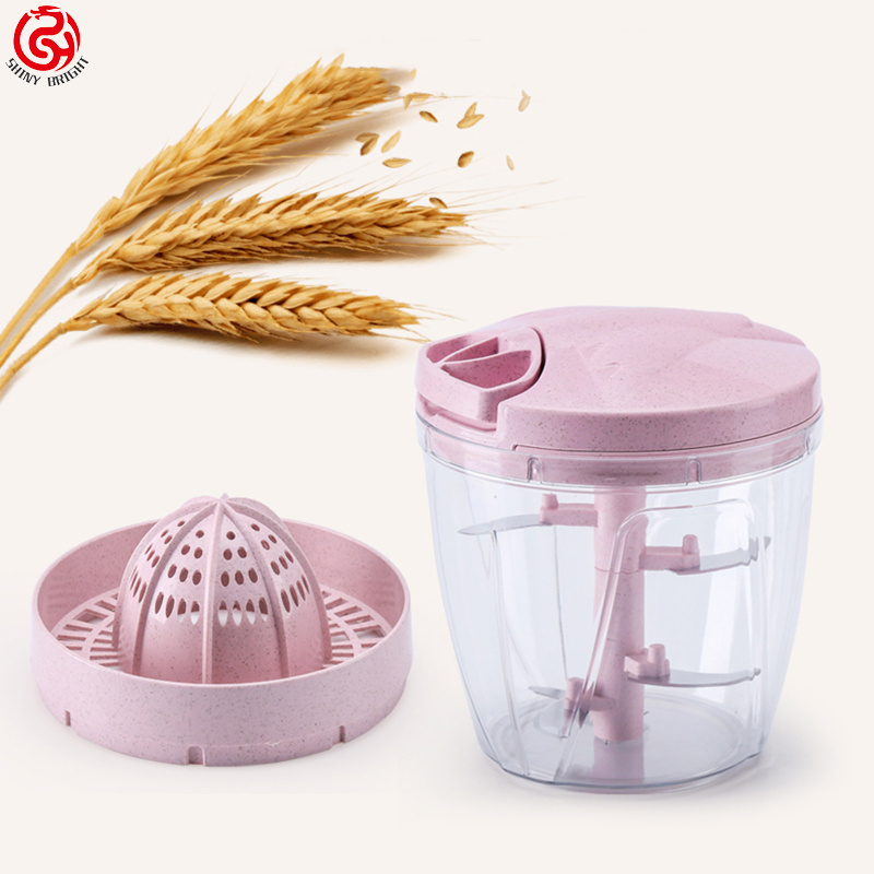 Multifunction mini manual blender hand pull meat garlic chopper quick press nut onion salad vegetable cutter veggie chopper