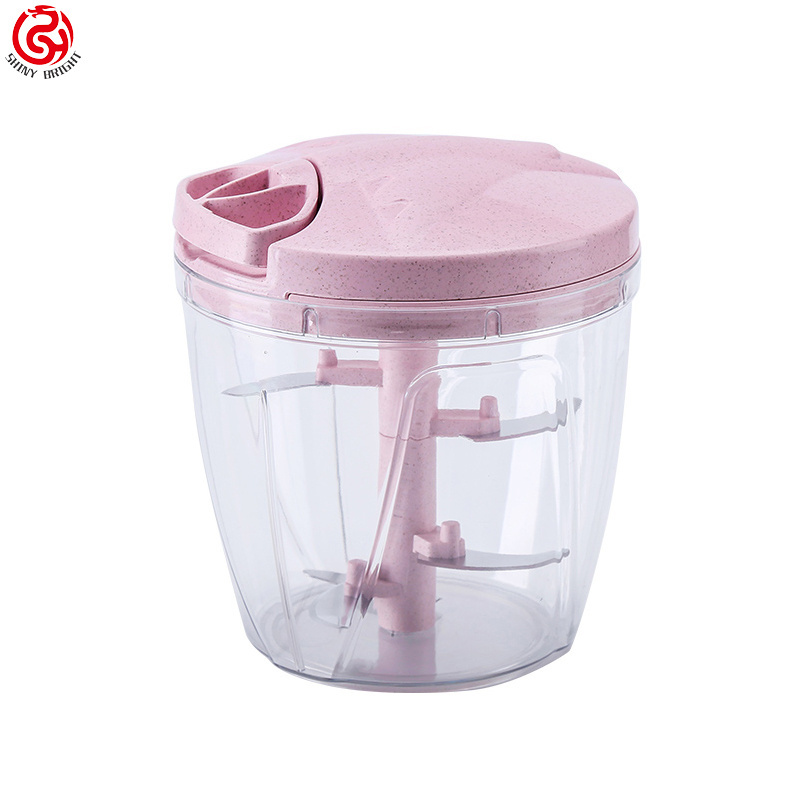 Multifunction mini manual blender hand pull meat garlic chopper quick press nut onion salad vegetable cutter veggie chopper