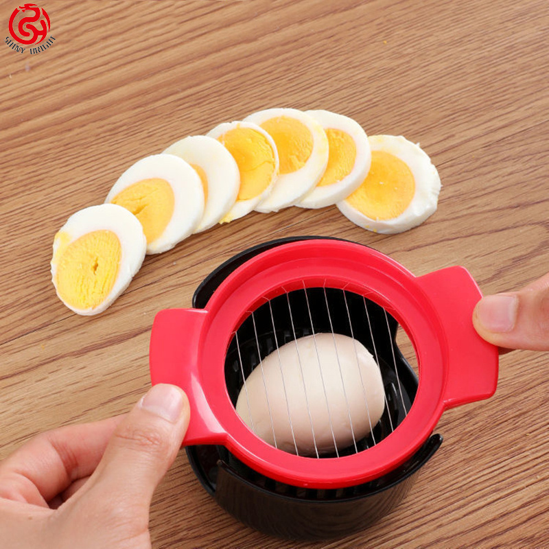 Kitchen Tool 3 in 1 Stainless Steel Wire Egg Slicer Cutter with Stainless Steel  Egg Cutting Wire Divider/Dicer/Cutter