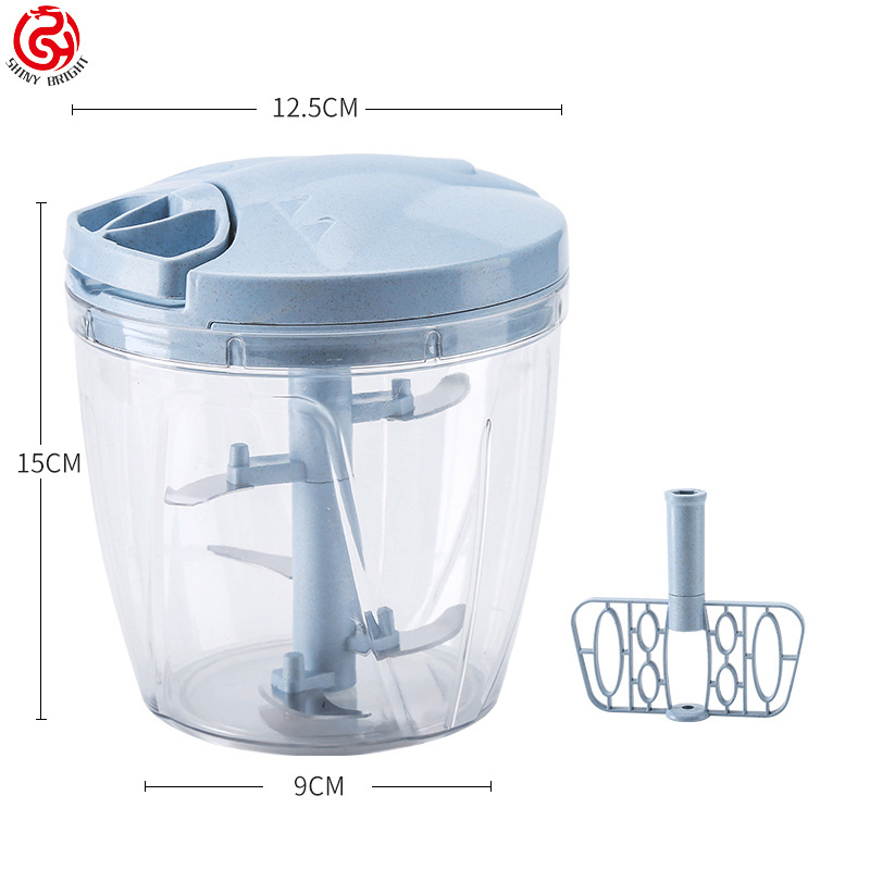 Multifunction mini manual blender hand pull meat garlic chopper quick press nut onion salad vegetable cutter veggie chopper