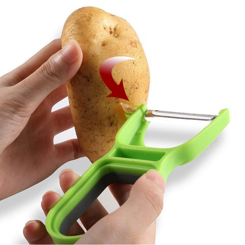 3pcs Magic Peeler Set Peeler Slicer Shredder Julienne Multifunction Vegetable Fruit Potato Cutter Zester Kitchen Tools