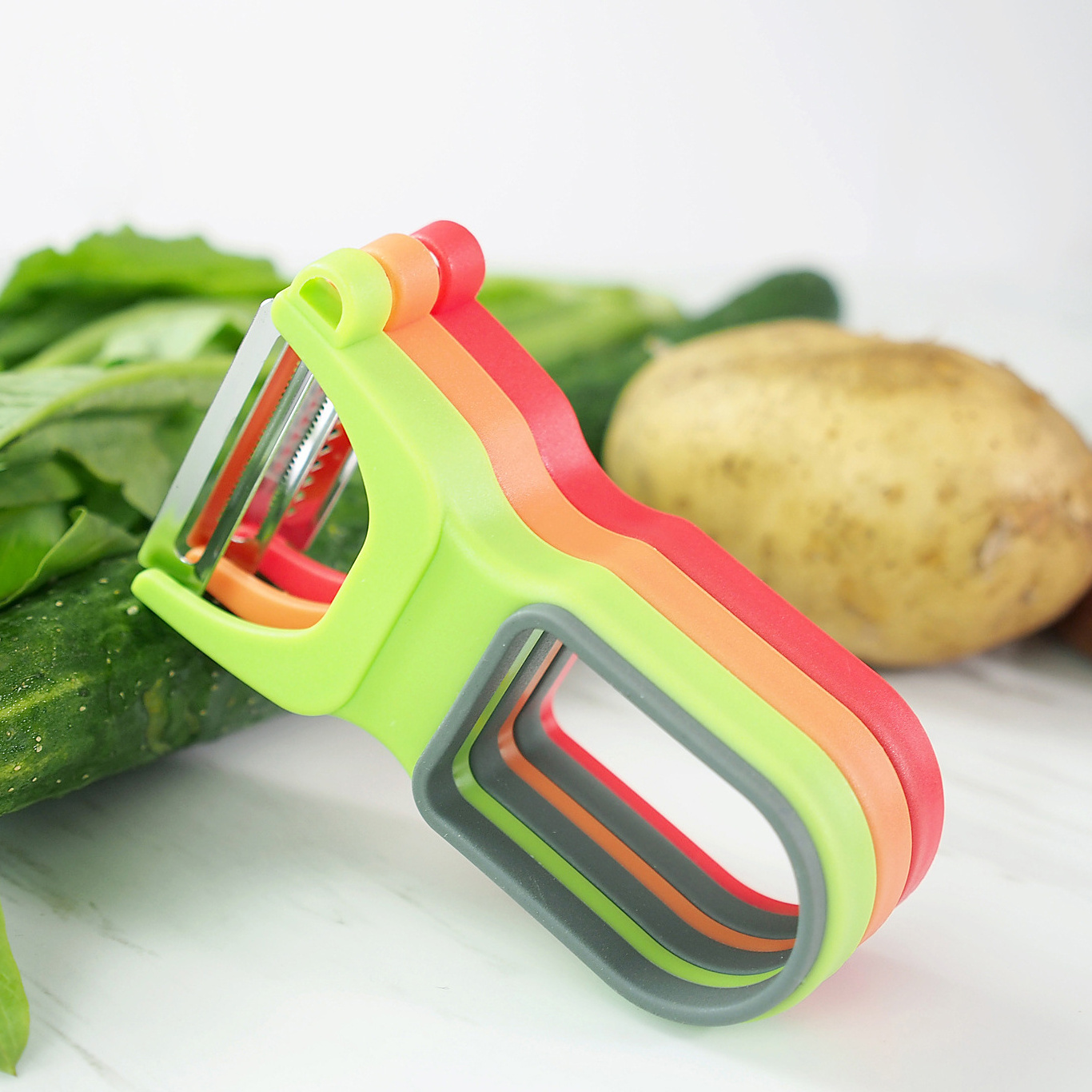 3pcs Magic Peeler Set Peeler Slicer Shredder Julienne Multifunction Vegetable Fruit Potato Cutter Zester Kitchen Tools