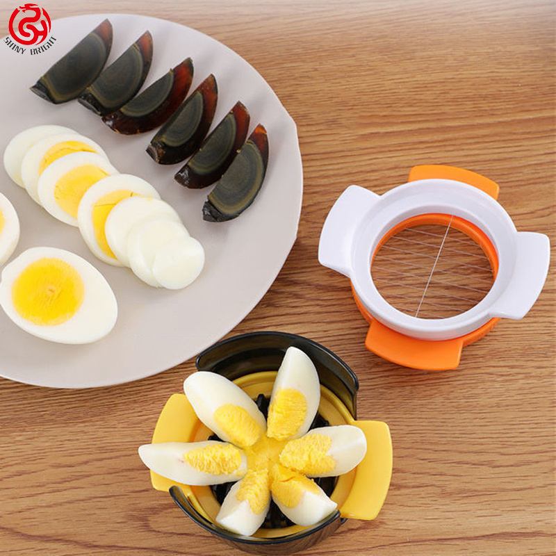 Kitchen Tool 3 in 1 Stainless Steel Wire Egg Slicer Cutter with Stainless Steel  Egg Cutting Wire Divider/Dicer/Cutter