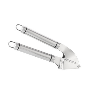 Factory Sale Silver Zinc Alloy Crusher Specialized Garlic Peeler Squeezer Garlic Press Tools