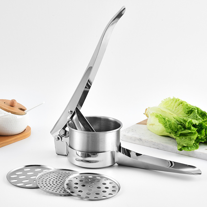 Stainless Steel Manual Masher Potato Ricer Lemon Squeezer Manual Press Ricer For Mashed Potatoes