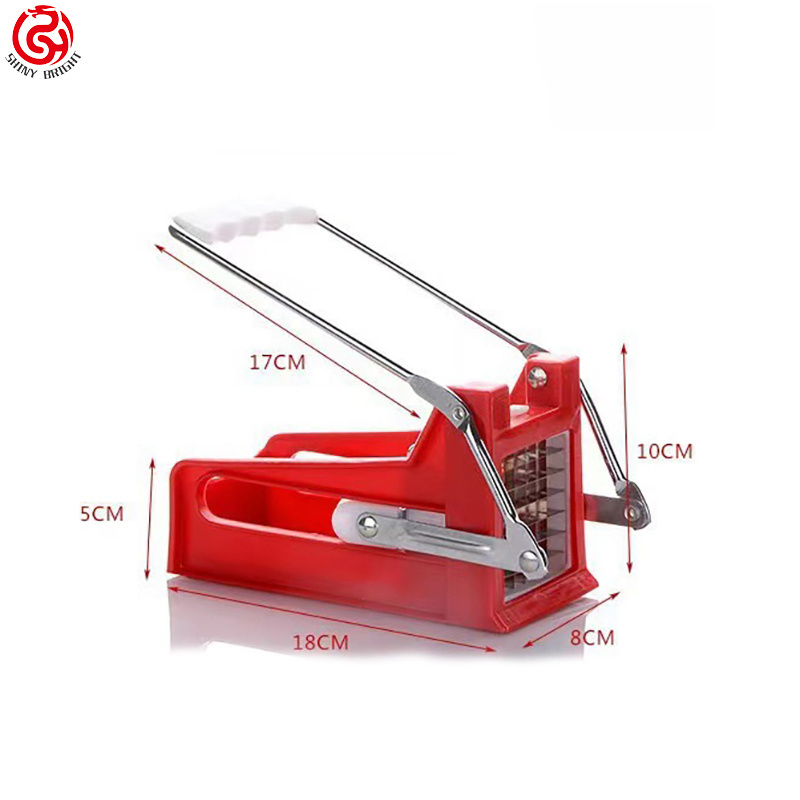 Multifunctional French Tools Potato Chip Chopper French Fry Cutter Veg Slicer Stainless Steel Manual Potato Cutter Potato Slicer