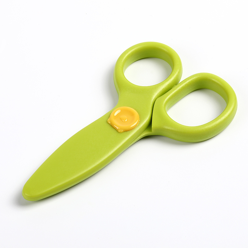 Plastic Safety Kids Paper Cutting Scissors for School Children Cutting Tools Paper Craft Supplies