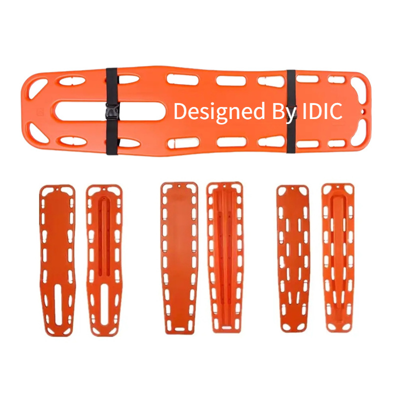 JP01 Manufacturer Wholesaler Water Rescue Emergency Stretcher High Strength Plastic Spine Board Stretcher