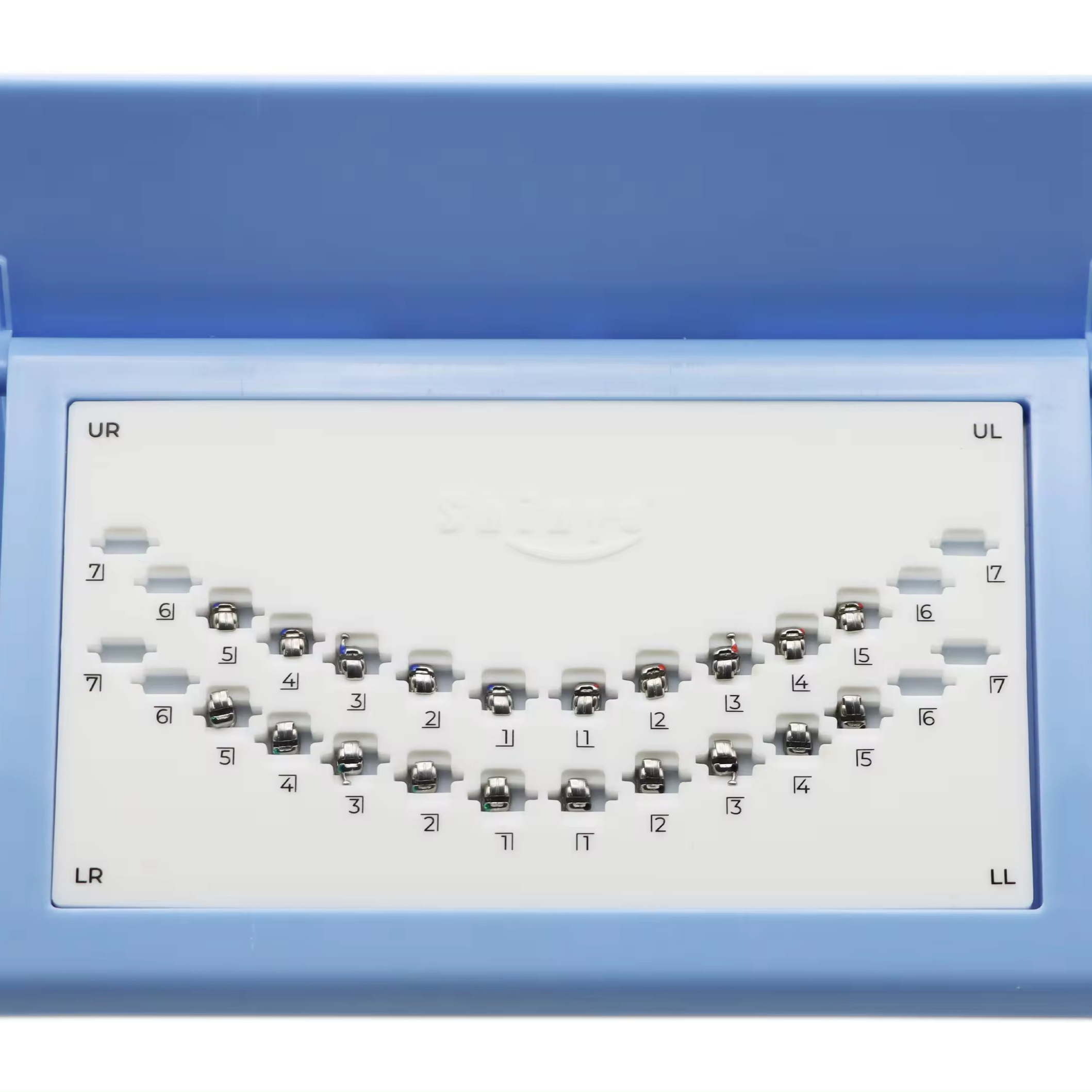 Orthodontic Braces for Teeth, ARC ND Series Self-ligating Design Metal Brackets MBT 022 High-torque (3 with Hooks)