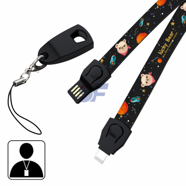 Red Transfer Plain Polyester Thickness Usb Lanyard Tool Lanyard Unique Lanyard