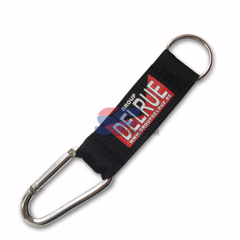 Promotional Polyester Online Parts Phone Lanyard with Carabiner Attachement