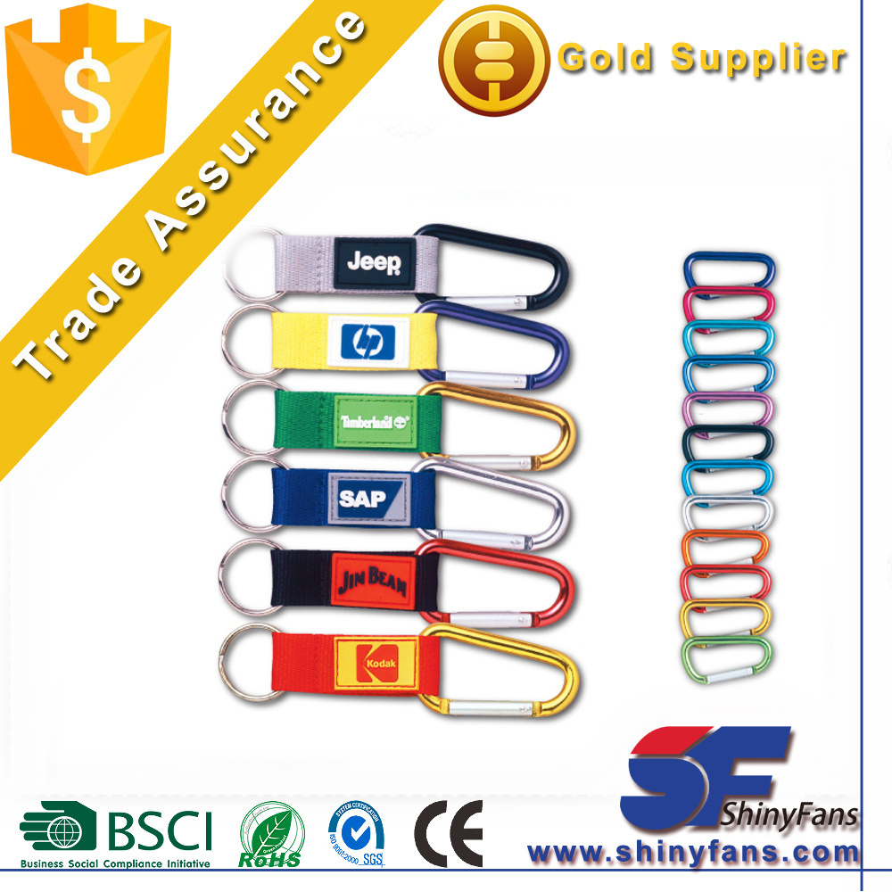 Promotional Polyester Online Parts Phone Lanyard with Carabiner Attachement