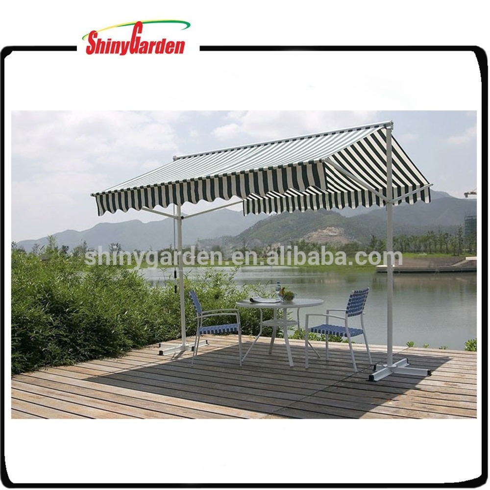 Double Sided Folding Retractable Double Sided Gazebo Awning with Stand