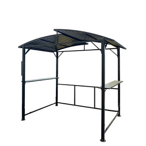 Outdoor bbq gazebo grill roof tent  hard roof tent