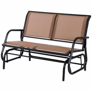 Outdoor Swing Glider Chair, Patio Bench for 2 Person, Garden Rocking Seating