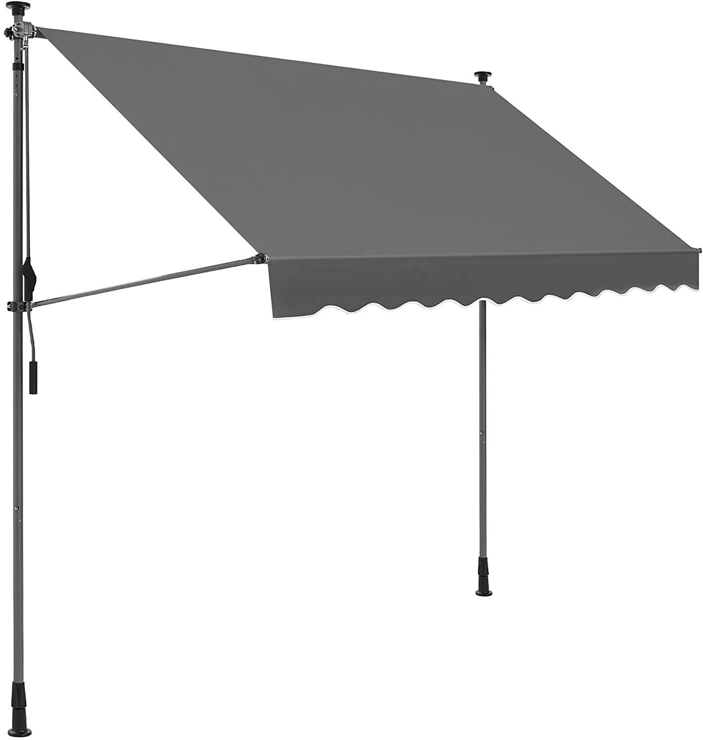 ALDI removable windows terrace sunshade manual balcony retractable awning canopy