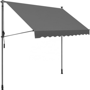 ALDI removable windows terrace sunshade manual balcony retractable awning canopy