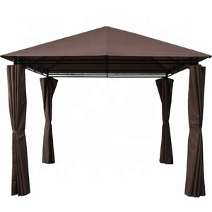 10' x 10' Outdoor Patio Garden Steel Grill Tent Canopy Gazebo 3x3m, pavilion 3x3