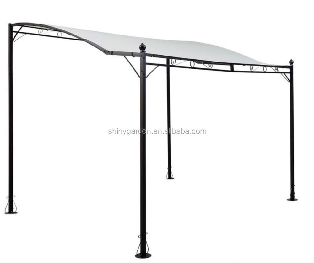 Metal Wall Mounted Gazebo Awning Patio Marquee Shelter Pergola Canopy Door Porch 3M X 2.5M