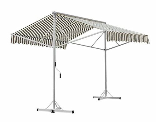 Double Sided Folding Retractable Double Sided Gazebo Awning with Stand