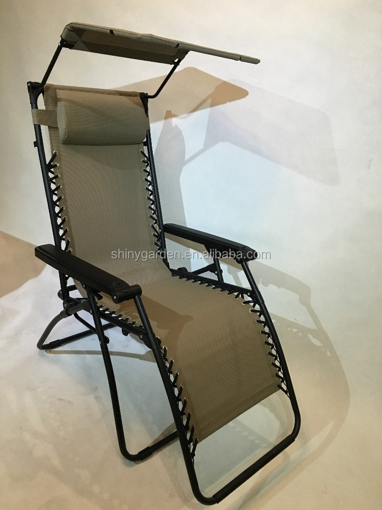 zero gravity chair headrest, Zero Gravity Chair Recliner Chair With Canopy Shade with cup holder Tray