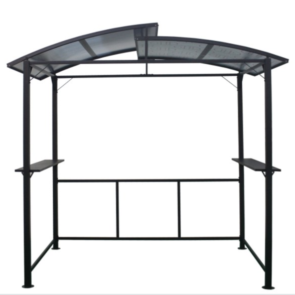 barbecue BBQ gazebo  metal tent public garden park patio pergola