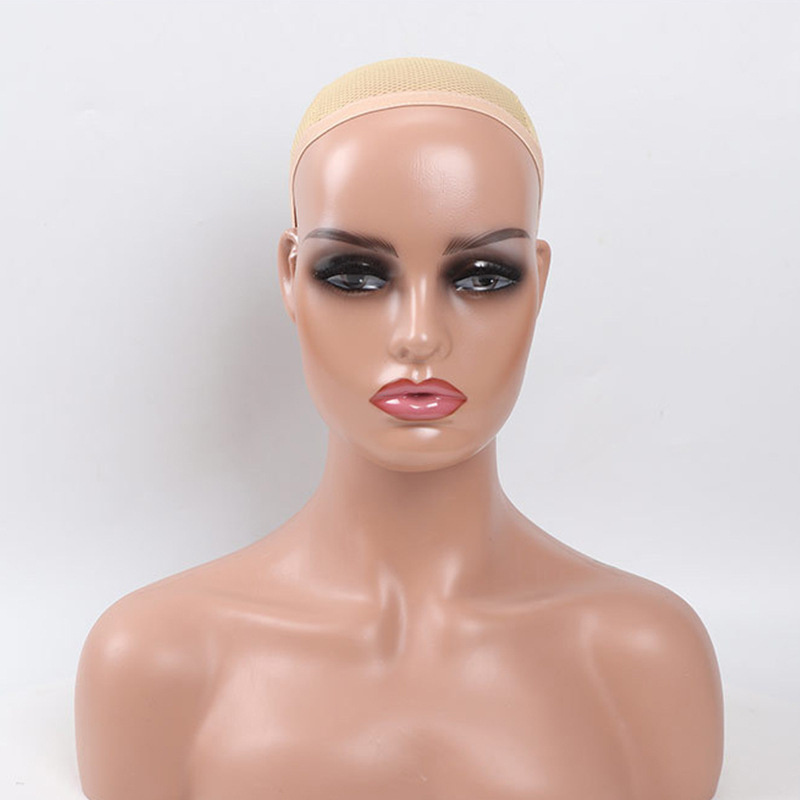 Wholesale African American Make up Face Wig Display Realistic Mannequin Head with Shoulders,Wig Mannequin Head for Wig Display