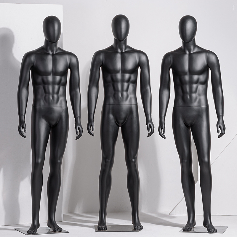 Wholesale Mannequin Whole Body Display Stand Clothing Store Window Matte Black Full Body Mannequin Men for Clothes Display