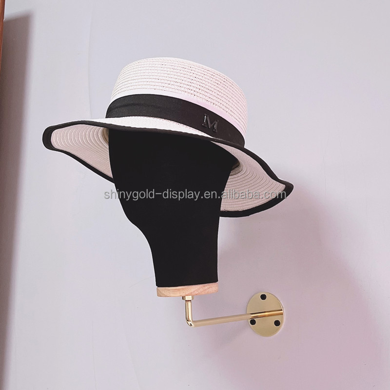 Wholesale Human Size Mannequin Head Hat Display Holder White Mannequin Head with Wall Mount for Wig Display