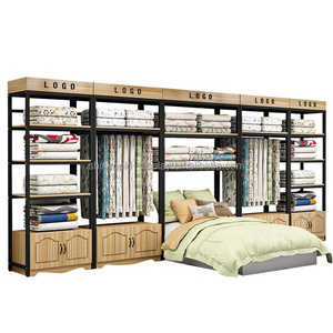 Attractive Design Display Rack For Home Textile, Custom Display Cabinet For Quilts, Display Stand Display Shelf For Pillows