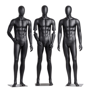 Wholesale Mannequin Whole Body Display Stand Clothing Store Window Matte Black Full Body Mannequin Men for Clothes Display