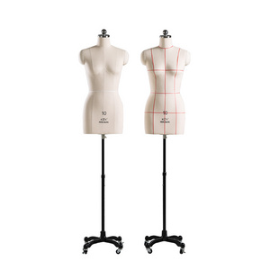 Wholesale Adjustable Tailors Pin-Type Draping Clothing Mannequins Dummy Female Dress Form Half Body Women Dressmakers Mannequins