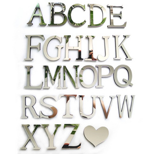 Custom 3D Metal Letters Numbers Mirror Gold Electroplated Stainless Steel Channel Alphabet Silver Sign Letter for Advertisement