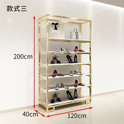 Retail Custom Gold Garment Stand Shelf Golden Clothes Display Stand Store Stainless Steel Boutique Clothing Display Rack