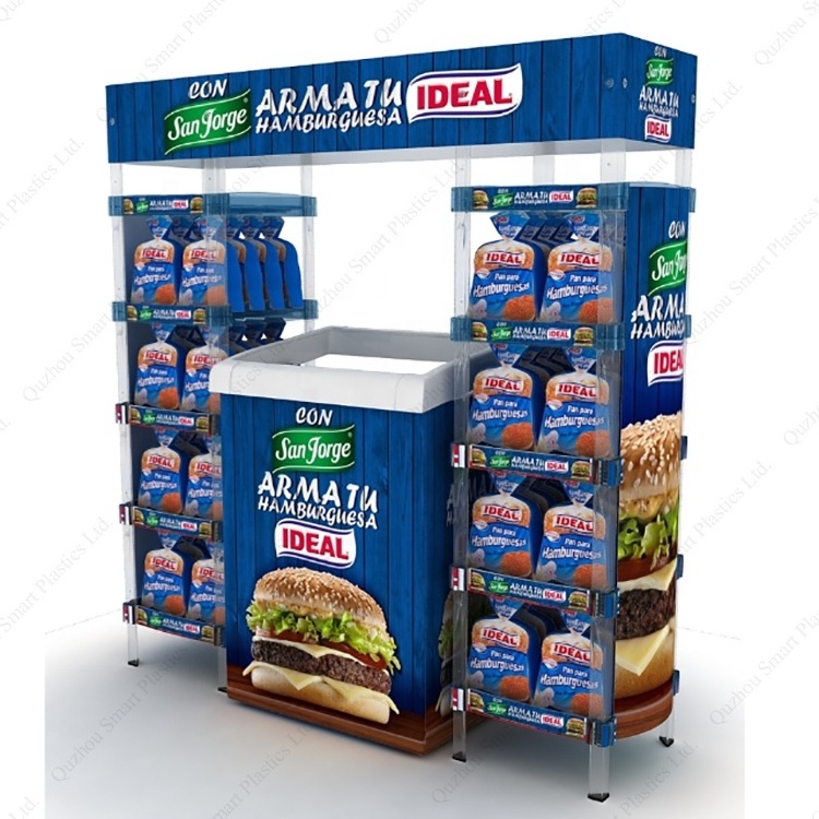 creative commercial bread display rack cookie bag display racks floor standing display stand for shop