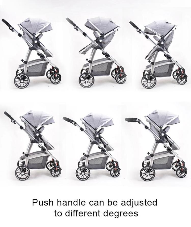 3 in 1 Baby Stroller Pram With Bassinet And Swing Cradle For New Bebe Travel System Baby Carriage baby pram