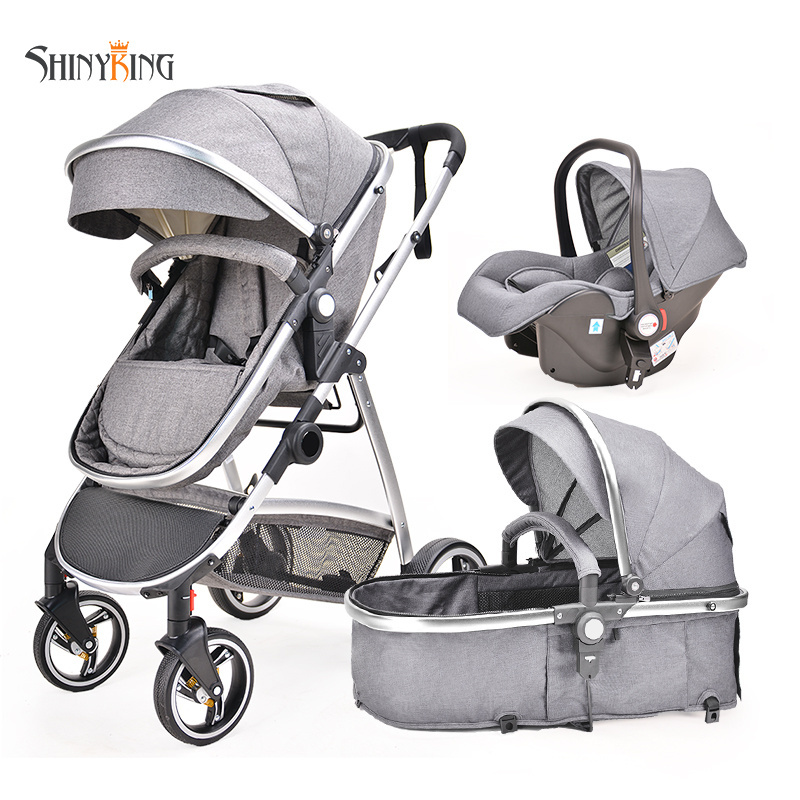 Best Selling New Luxury Baby Pram Bebek Arabasi  Portable Foldable Carriage Baby Pushchair 3 In 1 Baby Stroller