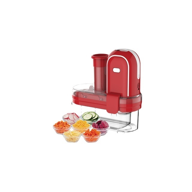 China Shiny Factory Vegetables Slicer 150W Powerful DC Motor  Automatic 7 in 1 functions Electrical Cheese Mandoline Slicer