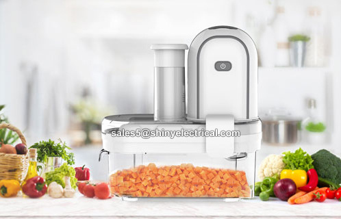 China Shiny Factory Vegetables Slicer 150W Powerful DC Motor  Automatic 7 in 1 functions Electrical Cheese Mandoline Slicer