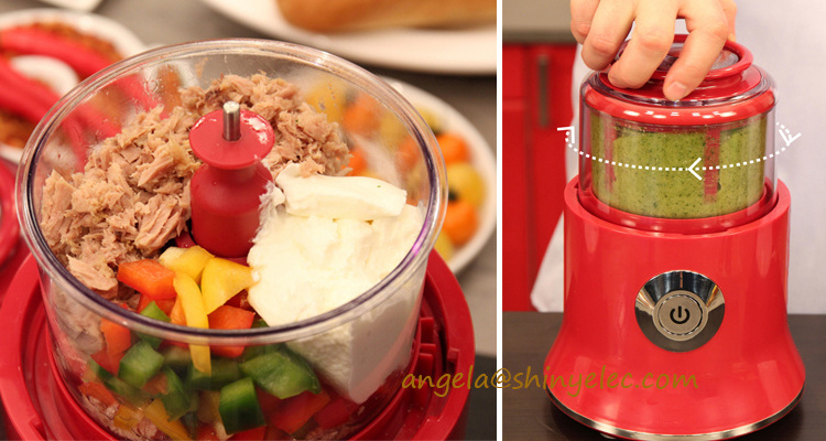 2024 Hot Sell Food Processor Multi-function Mini Food Chopper In Vegetable Tools In 500W 500ml Big Capacity