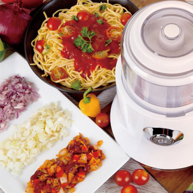 Multi Mini 4 in 1 Food Chopper with Chopping & Mixing Blades , Mince, Chop or Blend Vegetables, Fruit, Nuts, Onions and Salsas