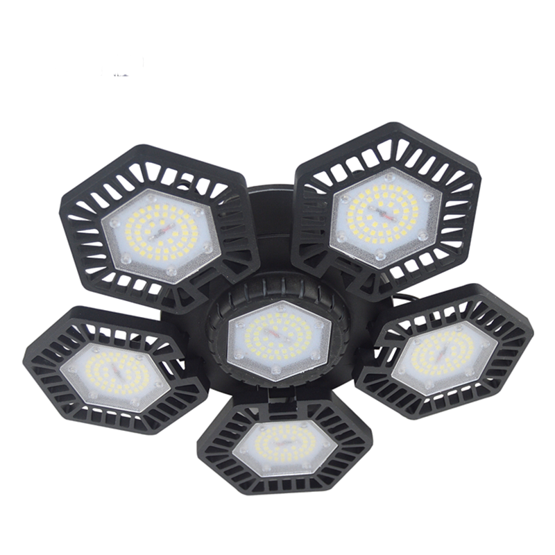 New Super Bright 60W 80W Led Ceiling Garage Lamp Deformable Led Folding Garage Light