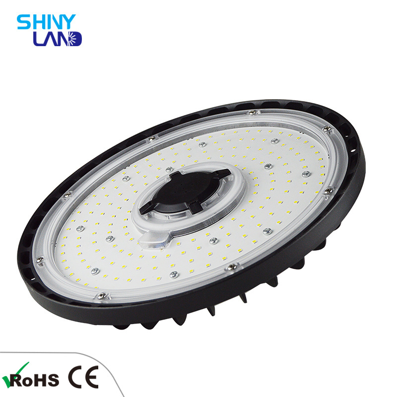 Industrial Warehouse 100 150 200 300w Motion Sensor Shop Garage 4000k LED ufo High Bay Light For Gymnasium