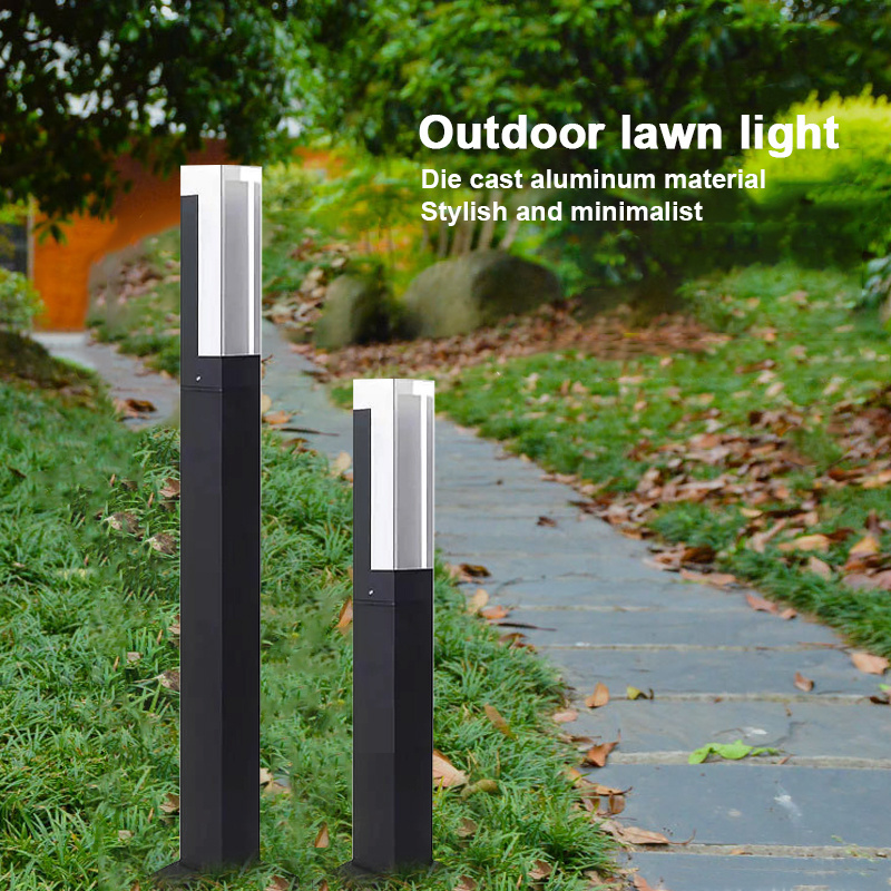 Shinyland Garden Lamp Ip65 Waterproof 7w 10w Modern Hotel Home Decoration Outdoor Bollard Led Lawn Light